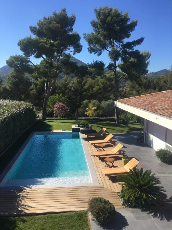 Chambre Luxe Dans Villa De Standing Avec Piscine, Acces Discret Et Independant, Terrasse Arboree Et Parking Prive Ла-Валетт-дю-Вар Екстер'єр фото
